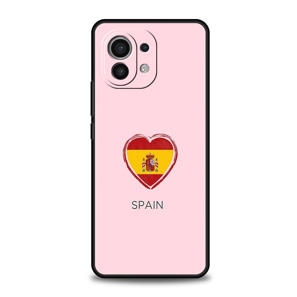 

Spain flag Phone Case For Xiaomi 17 14 15 13 14T 13T 12T 11T Pro 12 11 Lite Poco X7 X5 X3 NFC F7 F6 Soft Cover Xiaomi 13 Pro