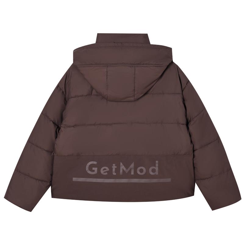 Módní zimní bundy dámské krátké parky s kapucí volné silné teplé svrchní oděvy ležérní dámské kabáty