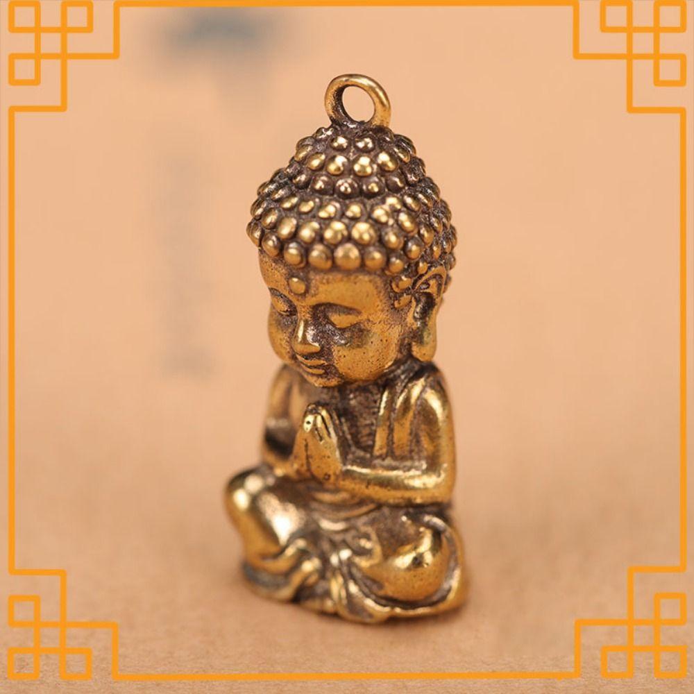 Brass Crafts Brass Buddha Ornaments Miniature Mini Buddha Figurine Small Gift