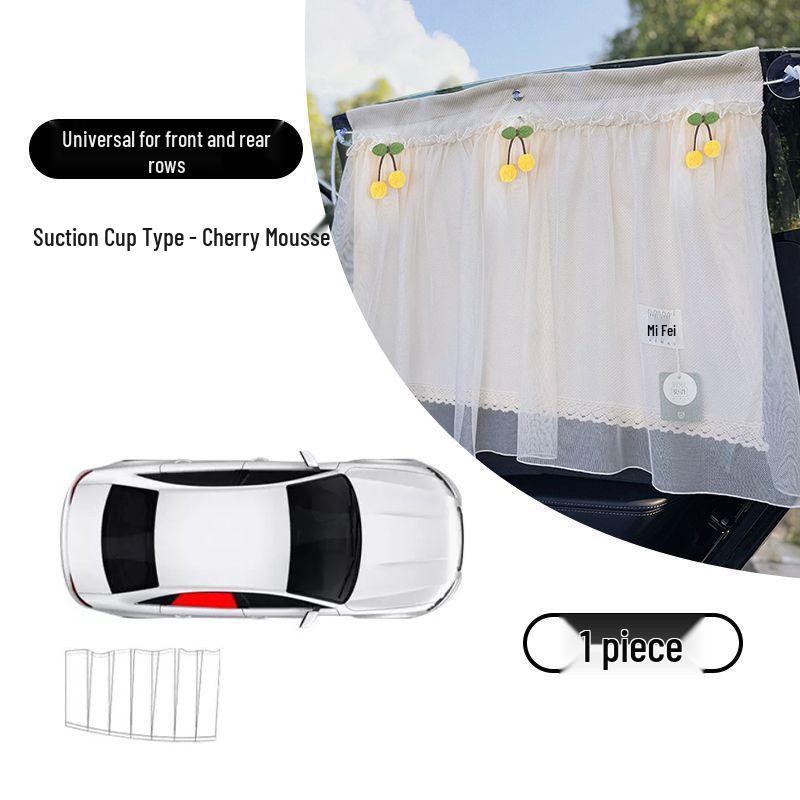 Baby Car Sunshade: Rear Window Suction Cup Blackout Curtain for Sun Protection and Privacy