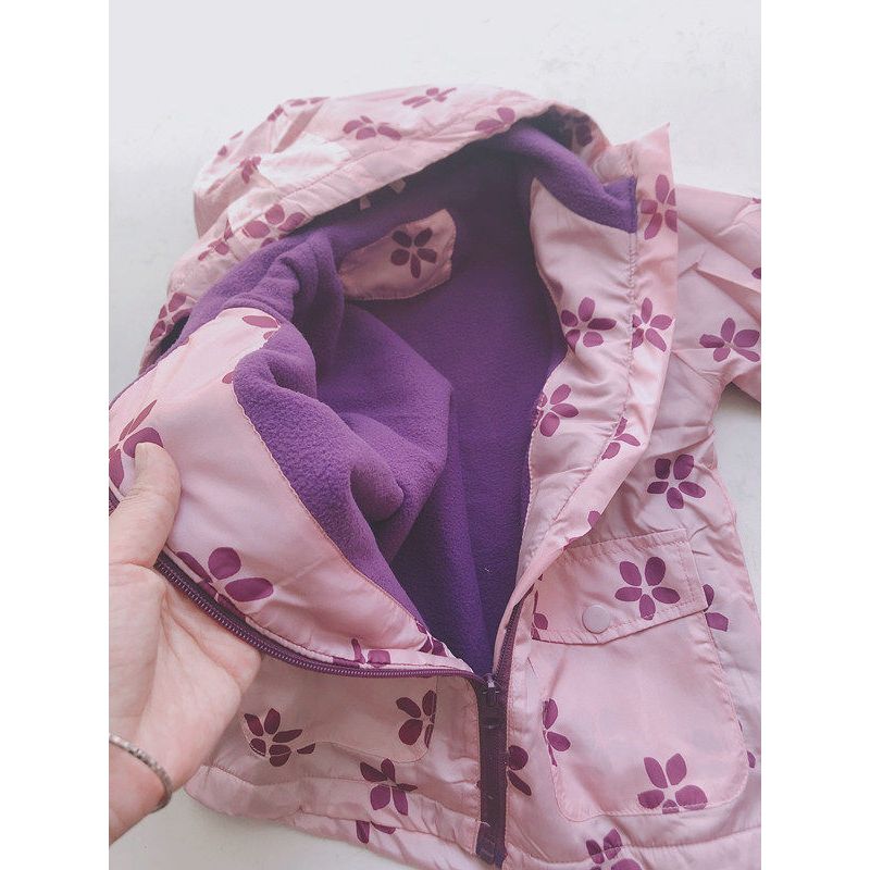 Coat Baby Fleece-Lined Hooded Cotton-Padded Jacket Children's Clothing