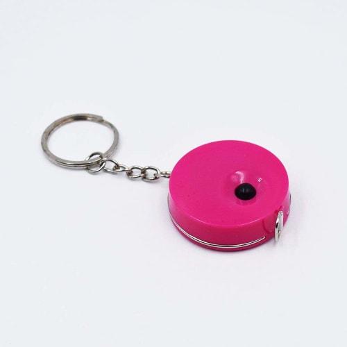 Tyou Spring Tape Measure Roll, Mini Flexible Measuring Tape, Retractable Automatic Measuring Tape with Keychain, 1 Piece