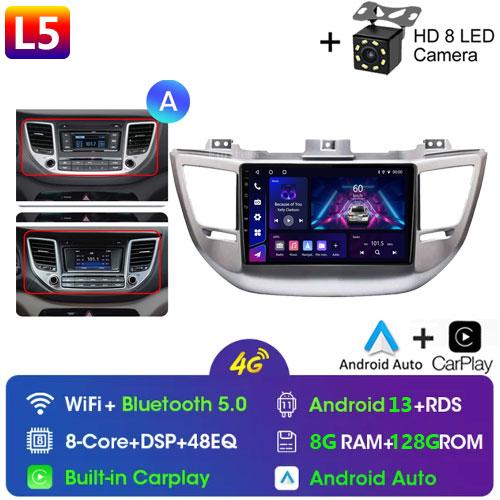 Fortress Voice Wireless CarPlay Android Auto Radio for Hyundai IX35 Tucson 3 2015 - 2018 4G Car Multimedia GPS 2din