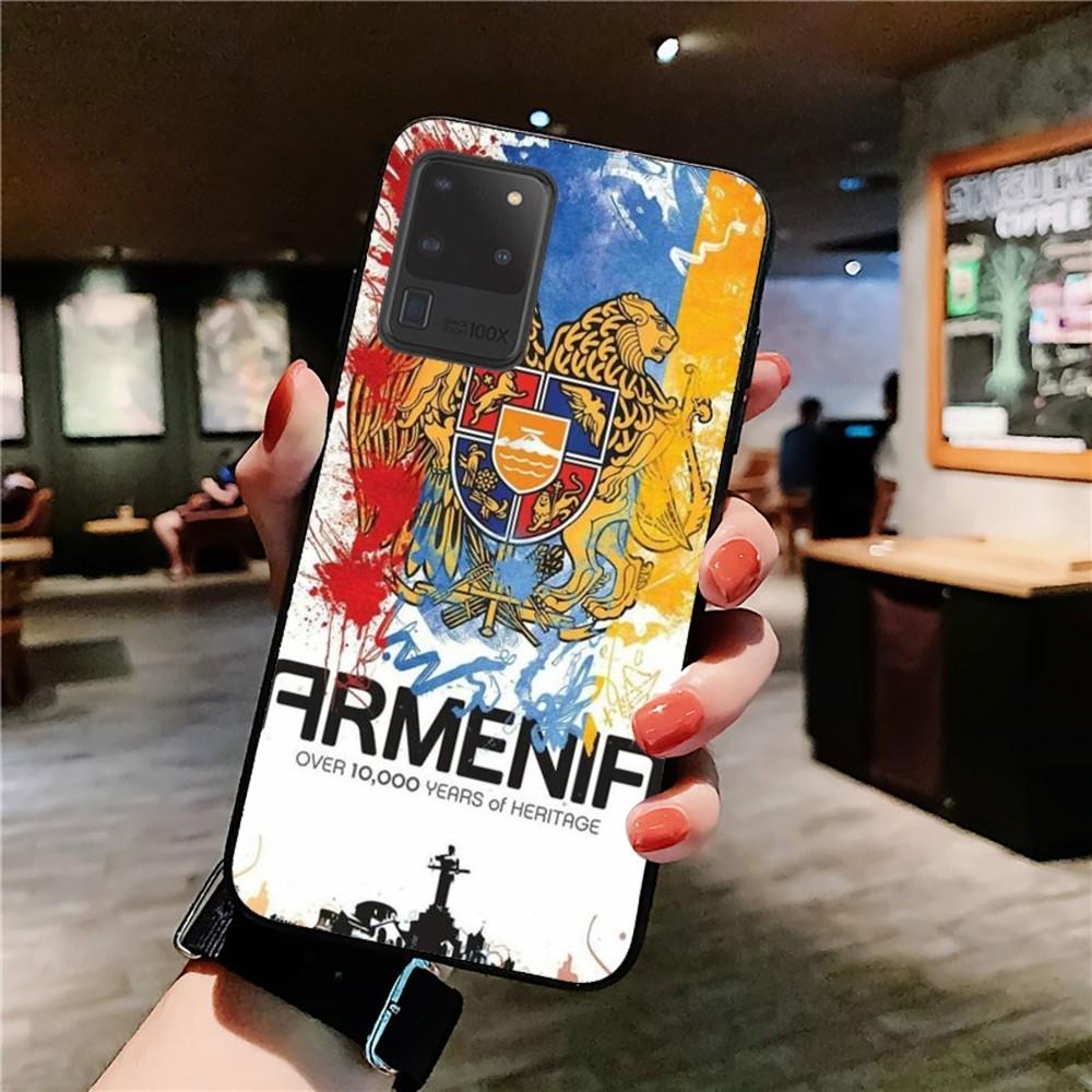 Armenia Armenians Flag Phone Case For Samsung S 9 10 20 21 22 23 30 23plus lite Ultra FE S10lite Fundas