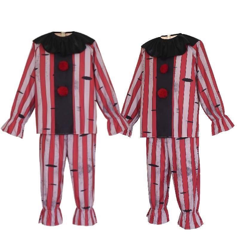 Clown Cosplay Costume For Halloween And Stage Performance With Polyester Fabric For Men And Women