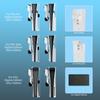 JYS P5227 Wall Mount Bracket for Sony PlayStation 5 Slim/5 Pro/5 Game Console Storage Rack Hook Set