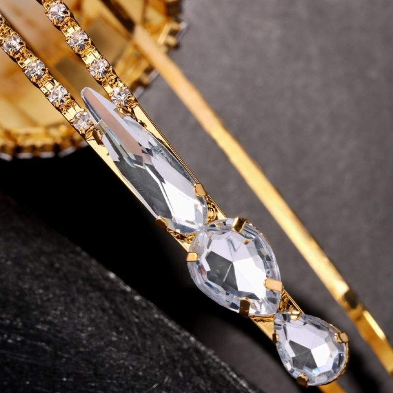 Practical Feathered Hair Accessory with Stylish Rhinestones Portable for Fashionable Females Daily Use Casual Wear