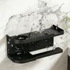 Wall Mounted Toilet Roll Paper Holder Self Adhesive Seasoning Bottle Storage Rack  Kitchen