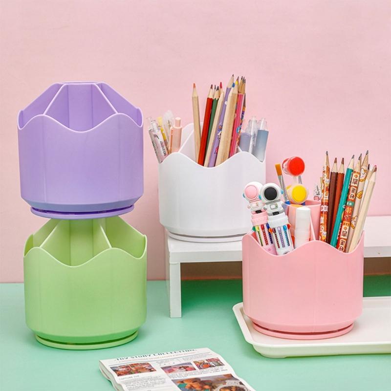 360-Degree Spinning Pencil Holder Rotating Pen Holder Desk Organizer for Office