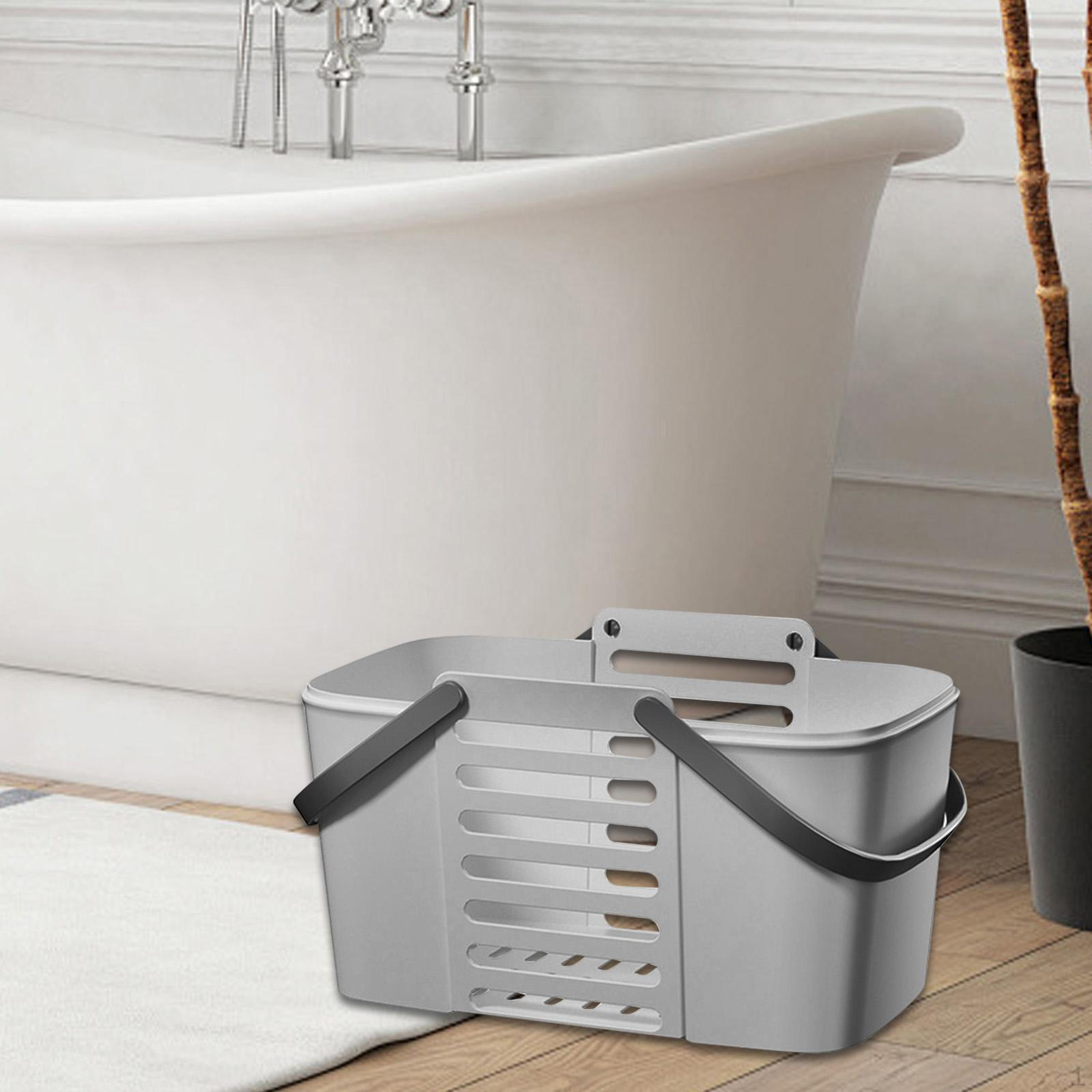 

Портативный органайзер для мусора для душа с дренажными отверстиями для кухни и ванной комнаты L серый