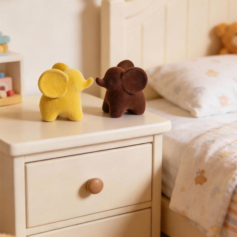 Resin Elephant Figurines Elephant Statues Animal Sculptures Collectibles Table Ornament for Home Office Decorations