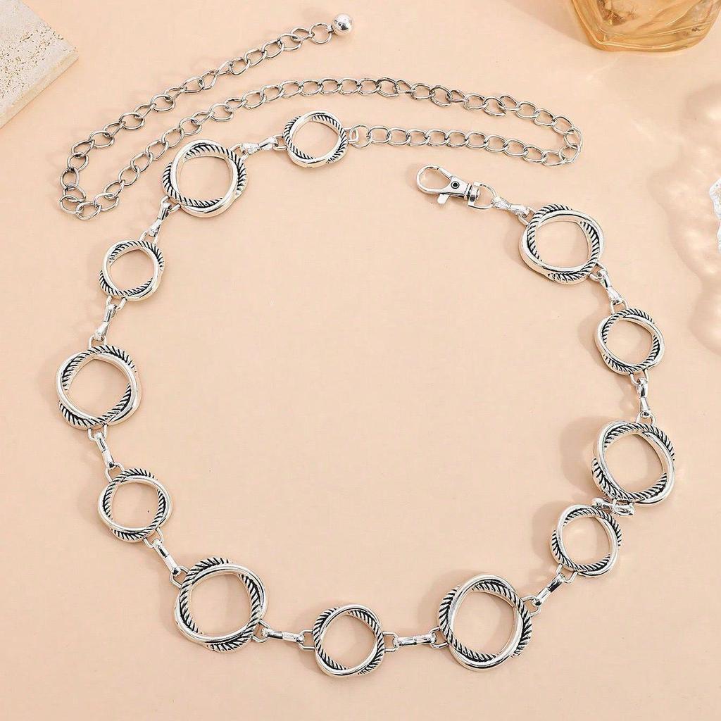Bohemian Ethnic High-End Metal Waist Chain Belt for Women - Retro, Versatile Fashion Accessory
