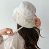 Wide Brim Bow Bucket Hat Visor Cap Summer Sun Hat Simple Sunscreen Fisherman Hat  Outdoor