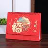 2026 Chinese Style Year of the Horse Red Desk Calendar – Creative Cut-out Design