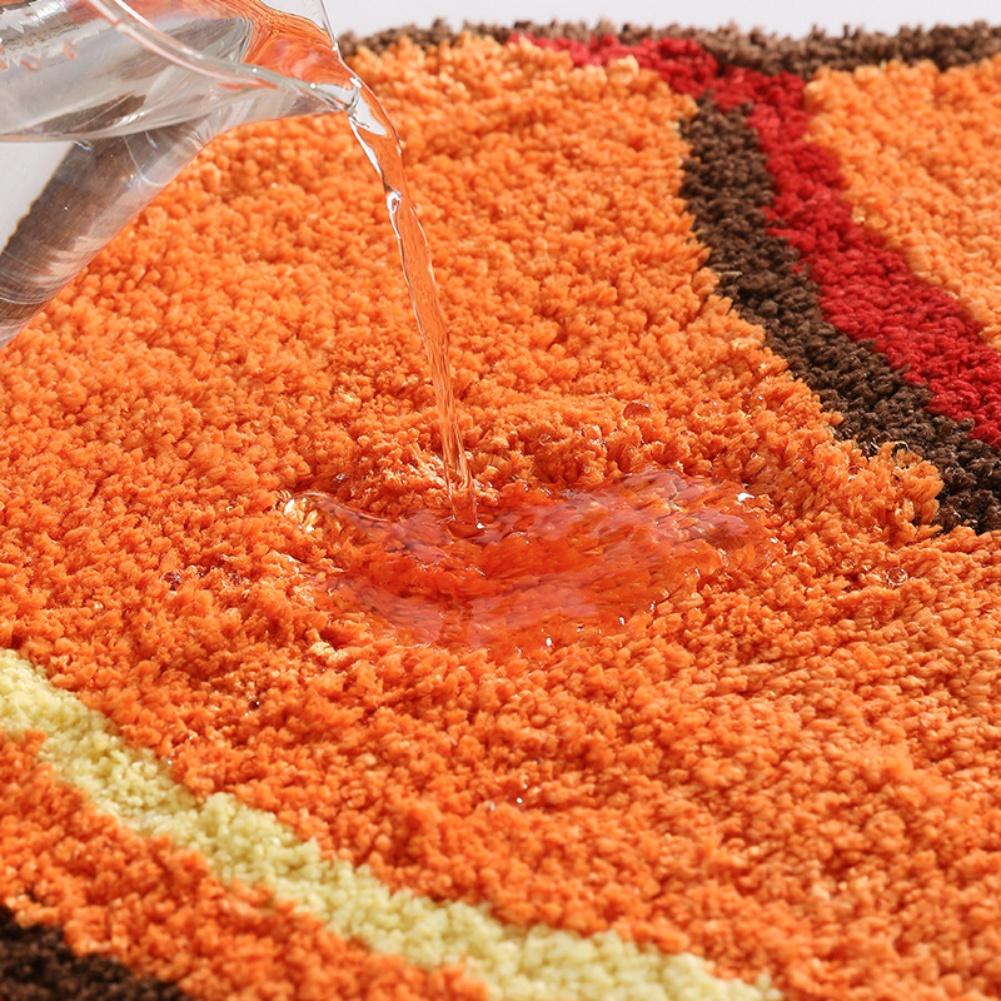 Non Slip Crescent Roll Shaped Rug Made from Soft Polyester Tufted Material Suitable for Living Rooms and Kitchen