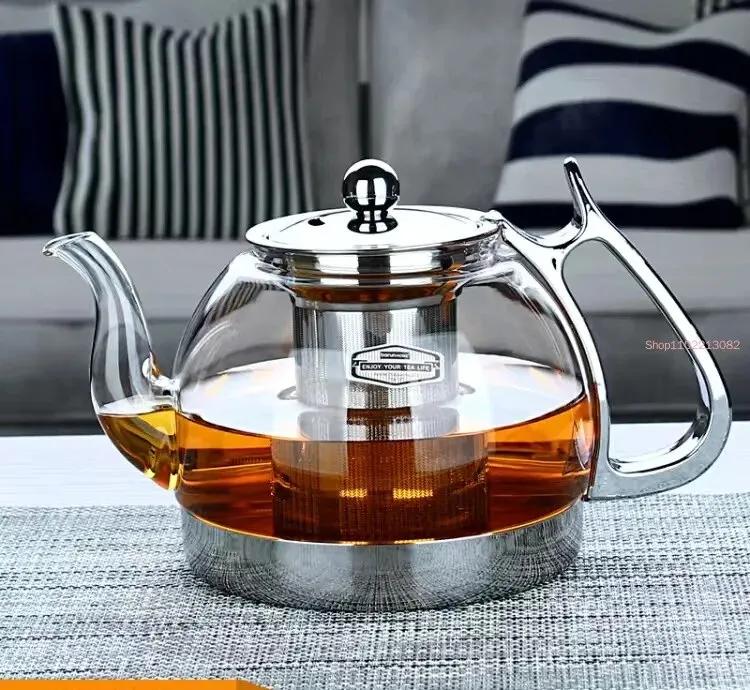 Heat Resistant Glass Teapot Electromagnetic Furnace