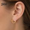 Everyday Earrings 1 Pair Hoop for Women Thick Chunky Fine