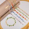 Funkelnde Steine Strass Armband Buntes Kristall Blatt Ranke Armband Hochzeits Schmuck
