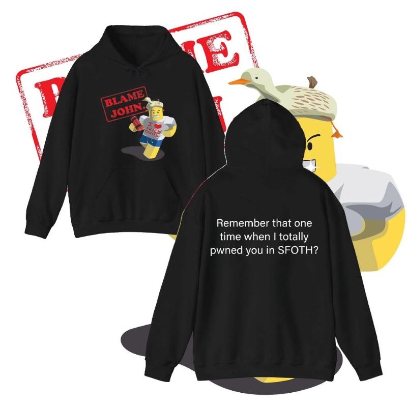 Blame John Printed Hoodie Sweatshirts Women Autumn Winter Funny Fashion Long Sleeve Fleece Hoodie Men Casual O-Neck Pullover