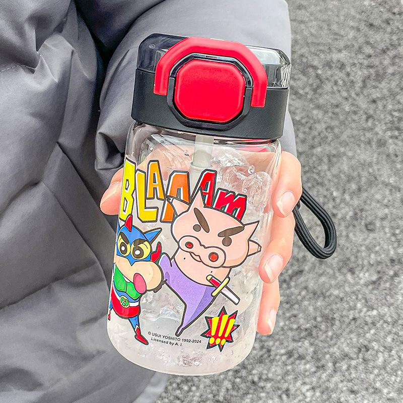 Straw Water Cup for Girls, High Value and Easy-to-use Cute Cup, High Borosilicate Glass, Household Resistant