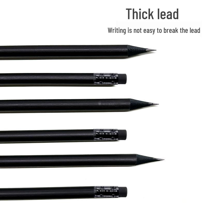 Custom Logo Round Blackwood HB Pencil – Premium Hardened Poplar for Writing & Sketching