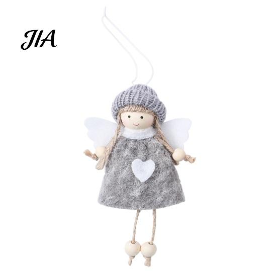Christmas Tree Hanging Ornaments Plush Angel Doll Ornaments, Fairy Girl Pendant for Artisan Hand Stitched Pendants Home Decor, Party, New Year,