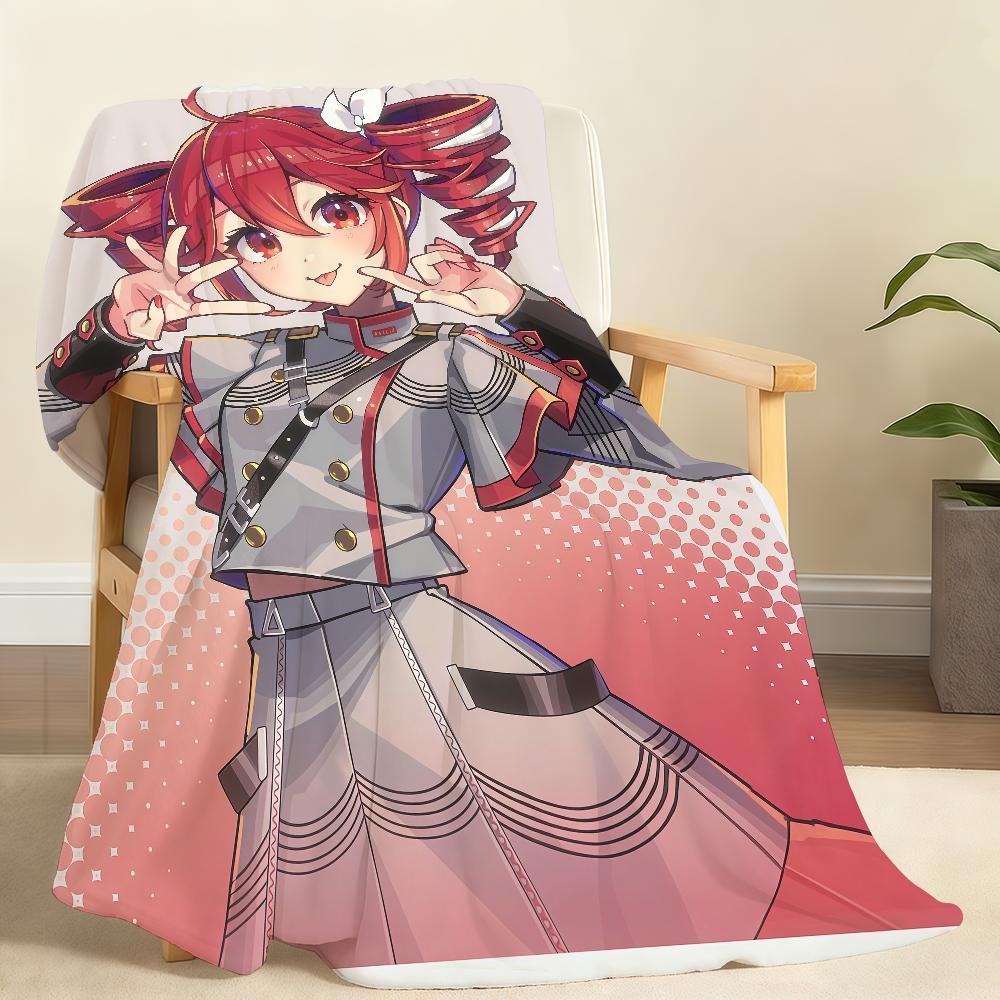 Virtual Idol Singer Anime K Kasane T Teto Blanket Soft Throw Blanket for Home Bedroom Bed Sofa Picnic Travel Office Blanket Gift