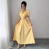 New Women's Dress - Slimming and Shaping Waist, Square Neckline, Elegant Style.