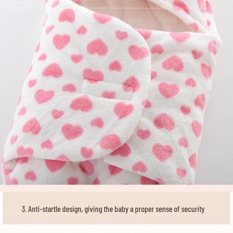 Anti-Startle Cotton Swaddle Blanket for Newborns - All-Season Baby Sleeping Bag