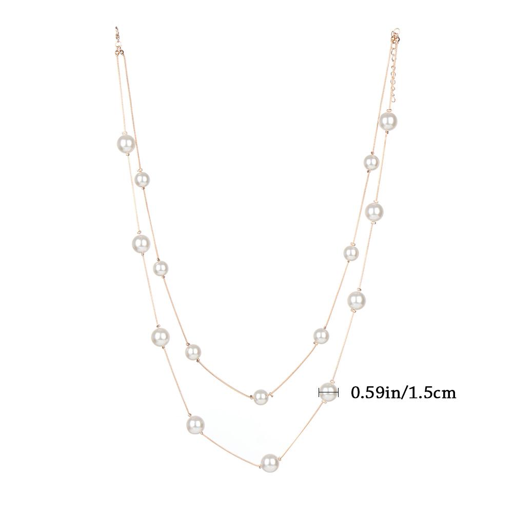 Lady Women Long Pearl Necklace Pendant Jewelry Sweater Chain