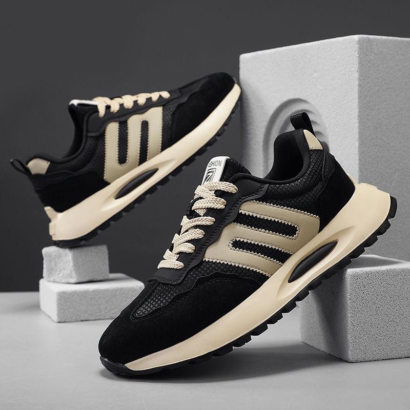 Forrest Gump men's shoes 2025 new men's breathable running sports casual shoes trendy versatile non-slip thick-soled dad shoes