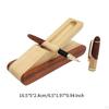 Pen Holder Brush Box Wooden Portable Pencil Storage Case Tabletop Stationery Organiser for Household