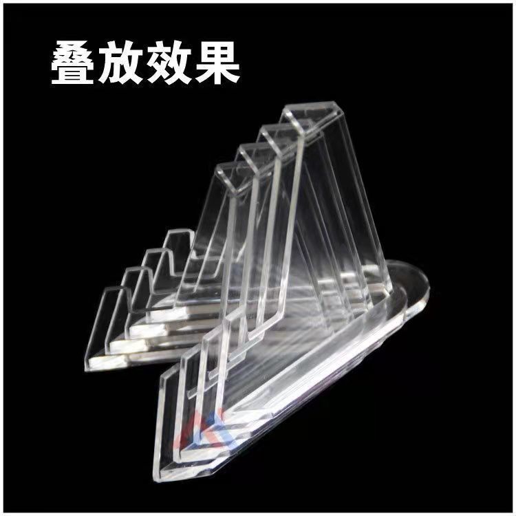 10Pcs Multi-Purpose Display Stand for Collectibles - Adjustable Triangle Rack for Coins, Badges, Desktop Showcase Shelf Decor