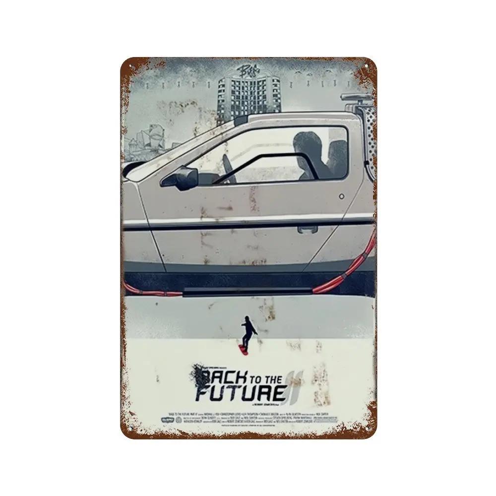 Zurück in die Zukunft Alte Filme Retro Metallschilder Posterwände Bars Clubs Männerhöhlen Garagen Cafés Kunst Wanddekorationen