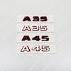 3D ABS A35 A45 A45s Chrome Black Red Logo Letters Badge Car Fender Trunk Rear POIGUIG Logo Sticker Emblem For W176 W177