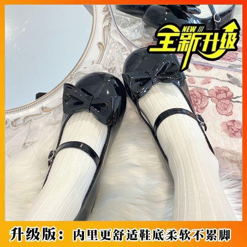 Sweetheart super cute cute lolita shoes women's spring and summer new round head soft sole with skirt Mary Jane single shoes