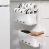 2 Pieces Multi-function Drawer Type Wall Hanging Storage Box Perfect to Hang to Bedside for Remote Controls Books Phone
