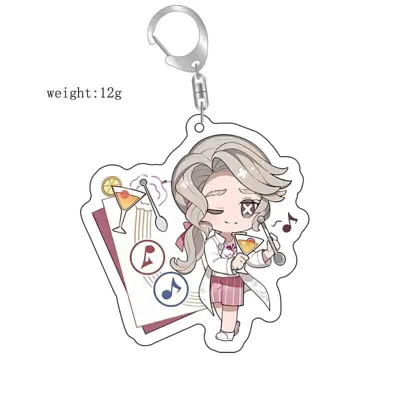 Identity V Anime KeyChain Apollo Joseph Desaulniers Grace Margaretha Zelle Men Key Chain for Women Acrylic Keyring Pendant Gifts