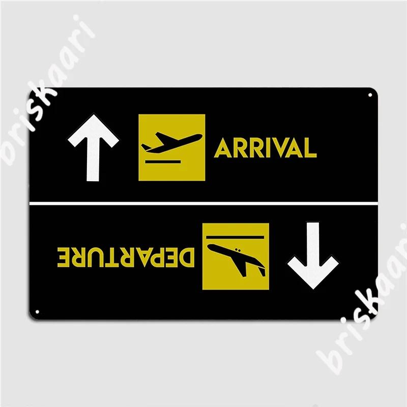 

Aviation Departures Arrivals Poster Metal Plaque Designing Pub Mural Painting Mural Tin Sign Poster 20x30cm