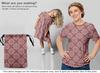 oneOone Cotton Flex Mørk Rose Brun Stoff Asian Suzani Symateriale Trykk Stoff By The Yard 40 tommer