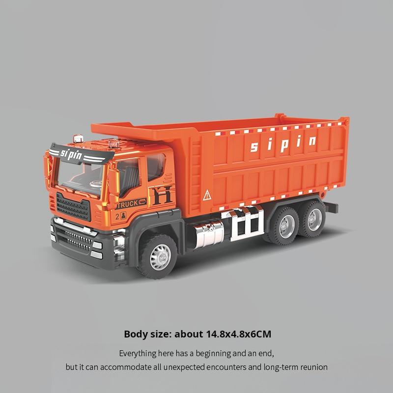 Large Alloy Construction Vehicle Toy Set Concrete Mixer Truck Engineering Machine Model Kit For Boys Play Vehicles & Models