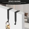 14Pcs Over The Door Hook Adjustable Cubicle Metal Hanger Home Clothes Towels Storage Kitchen Bathroom Universal Cubicle Hooks