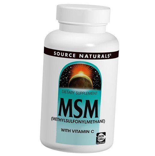 

МСМ, Метилсульфонілметан, MSM 1000, Source Naturals 60таб (03355006) 60tab