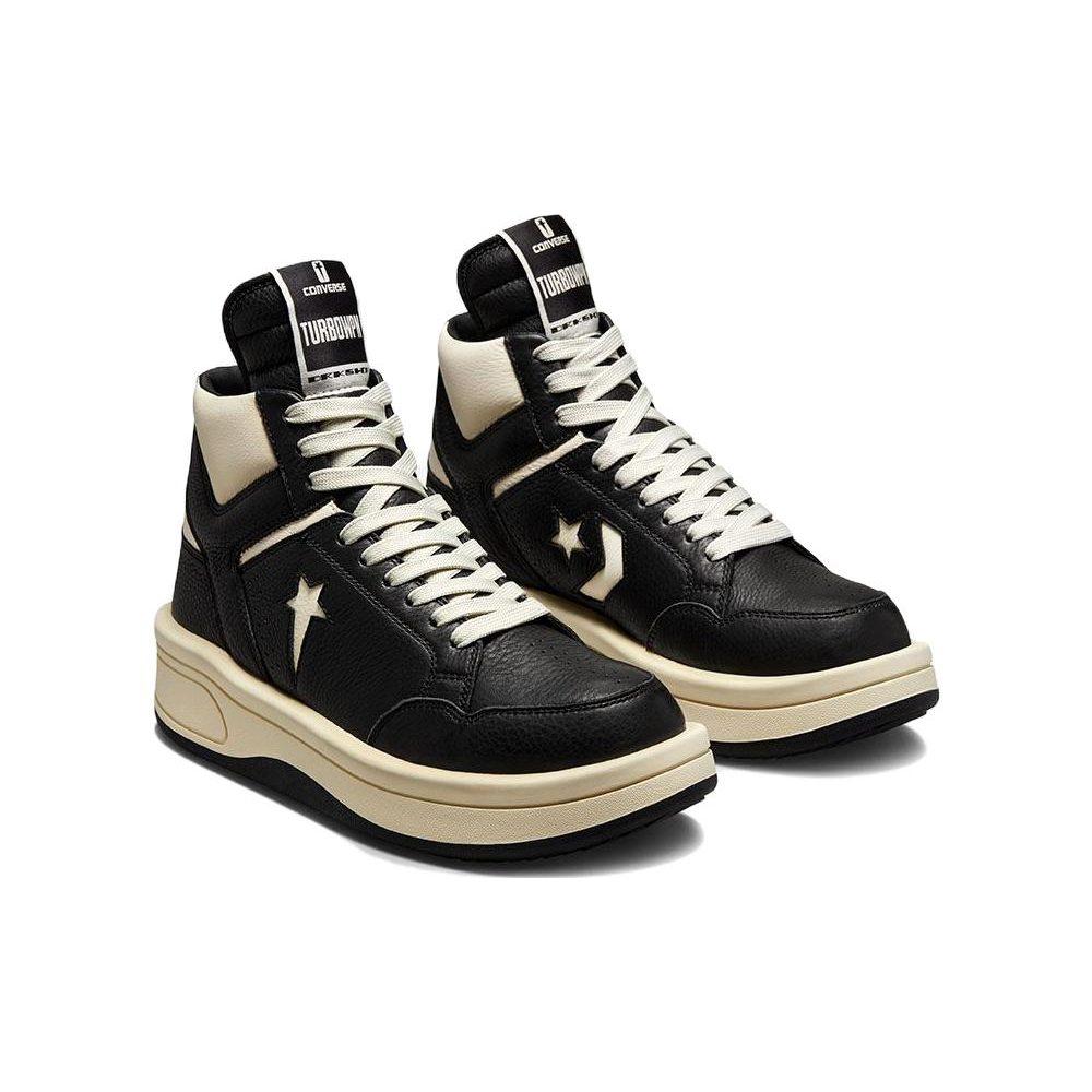 Converse TURBOWPN Mid Rick Owens DRKSHDW Black Cloud Cream A03945C