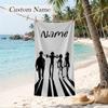 Gorillaz Custom Name Printed Beach Towel Personalized Soft Towel For Swimming Beach Travel