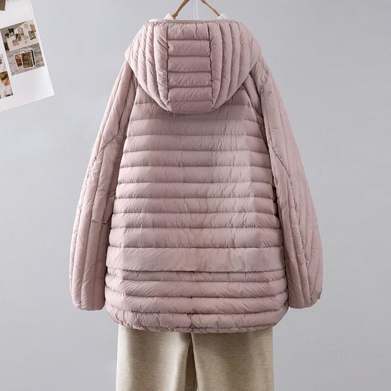 Sibai She Dámská 90% prachová péřová bunda s kapucí volného střihu