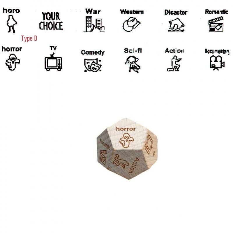 After Dark Wooden Date Night Dice - Valentine's Gift