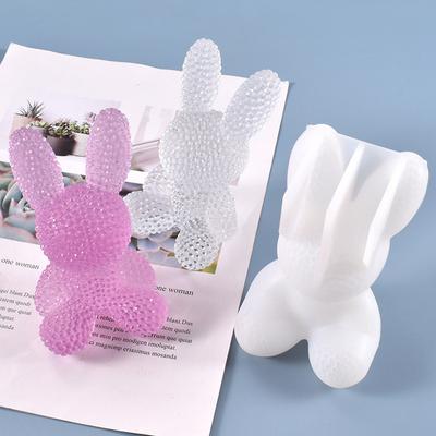 Ornamenti da Tavolo Coniglietto 3D Stampo in Silicone per Colata Strumenti per Creare Decorazioni Artigianali Fai da Te Stampo in Resina Epossidica Cristallo