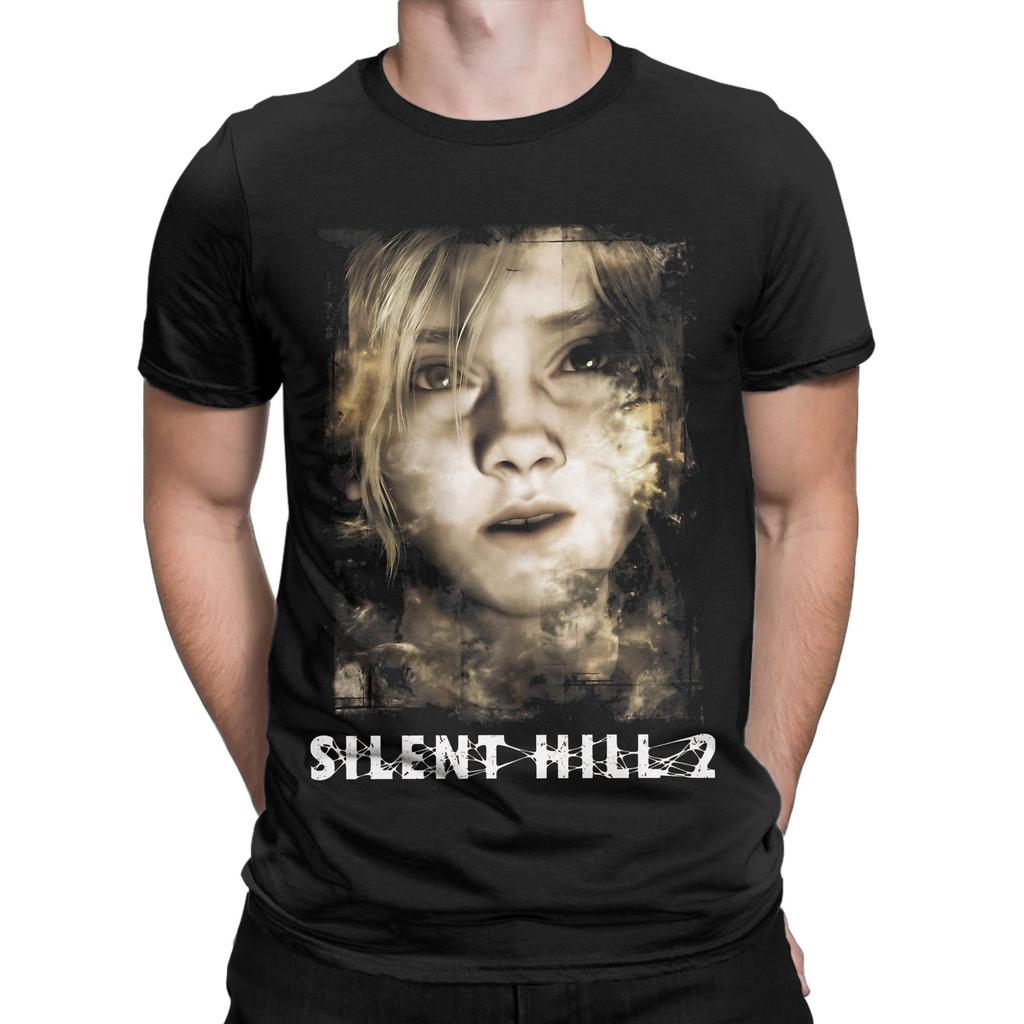 Chalk Scribbles In Silent Hill  Remake  Men T Shirts  Novelty Tees Short Sleeve O Neck T-Shirt Cotton Gift Idea Clothes
