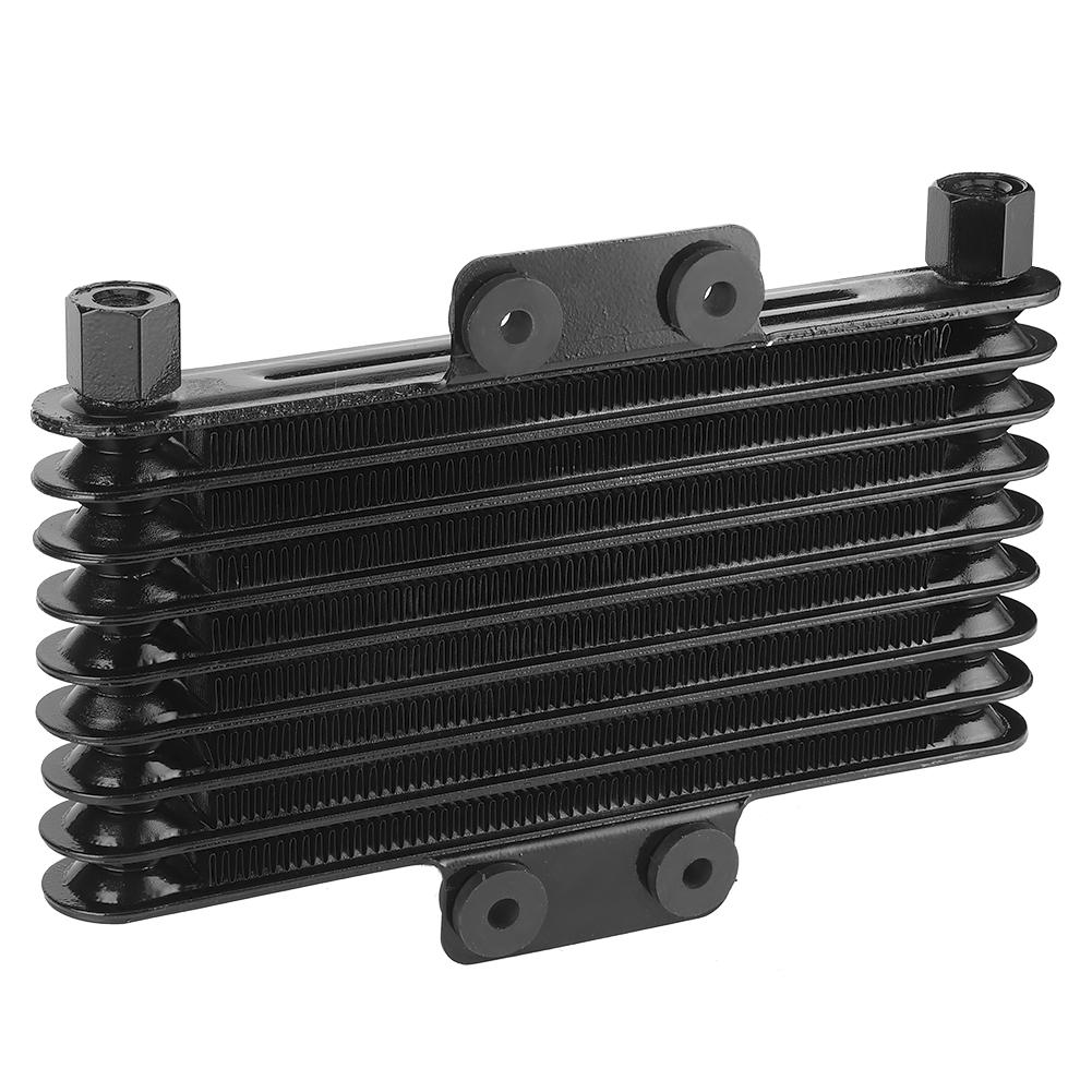 8 Row Black Engine Oil Cooler Cooling Radiator Universal for 125‑250CC ...